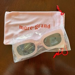 Mure + Grand OOO Pink Rectangle Frame Sunglasses, NWT